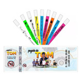 Kit 300 Pulseiras + 300 Ingresso Moeda Balada Colorido 