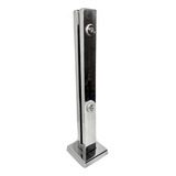 Kit 32 Coluna Torre Inox Guarda Corpo 30cm 2 Furos Polida
