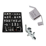 Kit 32 Peças Calcador Sapata Máquina De Costura Doméstica