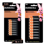 Kit 32 Pilhas Alcalinas Duracell 16