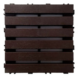 Kit 35 Decks Madeira Plástico Encaixe Modular Piscina Sacada