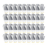 Kit 36 Pares Luva Pano Tricotada Malha Pigmentada Branca Epi