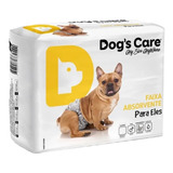 Kit 36 Un Eco Fralda Higienica P/ Machos - Dog's Care Tam M