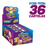 Kit 36x Cartelas Chiclete Huevitos Bichos