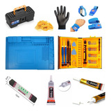 Kit 38 Chaves Manta Luva Pulseira Antiestática Maleta Cola