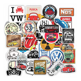 Kit 39 Adesivos Fusca Carro Moto Caminhão Bike Atacado Retro
