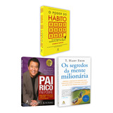 Kit 3livros, Pai Rico, Pai Pobre + O Poder Do Hábito + Os Segredos Da Mente Milionária, Segredos Para Enriquecer, Edição Atualizada, Robert Kyiosaki, T. Harv Eker, Charles Duhigg 