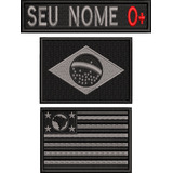 Kit 3pç Tarjeta C/ Nome Brasil São Paulo Moto Clube Ban145