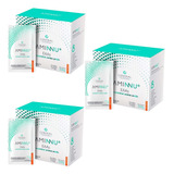 Kit 3x Aminnu Eaas 8 Aminoácidos 10g 30 Sachês - Tangerina