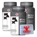 Kit 3x Bcaa 60 Caps (180