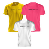 Kit 3x Camisas Academia Dry Fit
