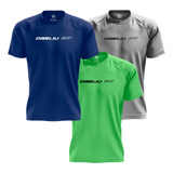 Kit 3x Camisetas Academia Basic Collection Dryfit Dabliu Fit