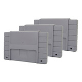 Kit 3x Case Carcaça Cartucho Compativel Para Super Nintendo