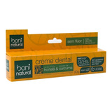 Kit 3x Creme Dental Sem Flúor Boni Natural Cúrcuma 90g