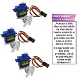 Kit 3x Pcs Micro Servo Motor Tower Pro 9g Sg90 + Acessórios