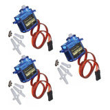 Kit 3x Pcs Micro Servo Motor Tower Pro 9g Sg90 Para Arduíno