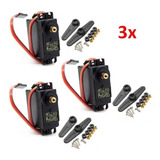 Kit 3x Pcs Servo Motor Futaba Mg995 Standard Completo