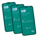 Kit 3x Película Cerâmica Flexível Para iPhone XR / iPhone 11