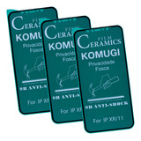 Kit 3x Película Cerâmica Privacidade Para iPhone XR / 11