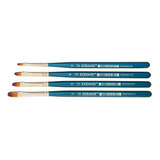 Kit 3x Pincel Sintetico Keramik 725 Língua De Gato 04 06 08