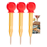 Kit 3x Punção Automático Punch Para Marcar Furo Ferro Metal