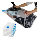 Kit 3x Sacos A Vácuo 50x60cm Organizador Roupas Viagem Mala
