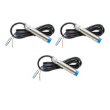 Kit 3x Sensor Indutivo De Proximidade 8mm M8 Pnp Npn