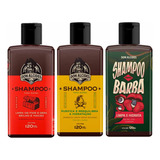 Kit 3x Shampoo Para Barba Negra