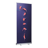 Kit 3x Suporte Porta Banner Roll-up
