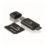 Kit 3x1 Pendrive Adaptador Sd Cartão De Memória 64gb Mc115