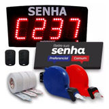 Kit 4.000 Senhas Com Preferencial Dispensadores