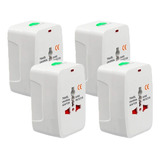 Kit 4 Adaptador Tomada Plug Universal Internacional Viagem