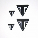 Kit 4 Adesivo Escudo Emblema Resinado Moto Triumph Capacete