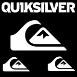Kit 4 Adesivos Quiksilver Premium Para Carro E Motos Rgv