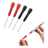 Kit 4 Agulha Multímetro Ponta Prova Adaptador 2mm - Fura Fio