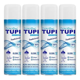 Kit 4 Álcool Aerossol 70 Tradicional 360 Ml Elimina Bacteria