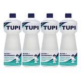 Kit 4 Alcool Multiuso Bicarbonato 1 Litro Desengordurante