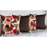 Kit 4 Almofadas Cheias Lindas Decorativas Sala Sofá C/ Refil
