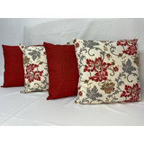 Kit 4 Almofadas Decorativas Cheias Sala Quarto Sofá 