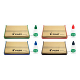 Kit 4 Almofadas Para Carimbo E 4 Refis Para Almofada - Pilot
