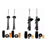 Kit 4 Amortecedor Coxim Batente Fiesta 96 97 98 99 00 01