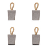 Kit 4 Aparador Peso De Porta Em Cimento Concreto 1.kg 