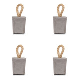 Kit 4 Aparador Peso Porta Quadrado Cimento Concreto 1.kg