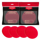 Kit 4 Aplicador Espuma Automotivo Cera Plástico Pneus Razux