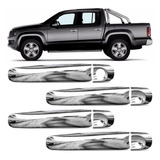 Kit 4 Apliques Capa Maçaneta Cromada Nova Amarok 2022 2023