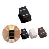 Kit 4 Arandela Externa 2 Focos 2 Frisos C/base Parede Ar1512