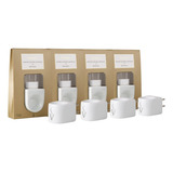Kit 4 Aromatizador Elétrico Via Aroma Porcelana Bivolt