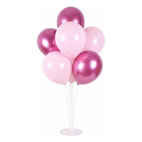Kit 4 Arranjo Mesa Ou Chão Festas Decoração Bexiga 7 Varetas