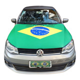 Kit 4 Bandeira De Brasil Para Capô Do Carro 160 X 110 Cm