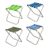 Kit 4 Banqueta Dobrável Cadeira Praia Pesca Camping Promoção